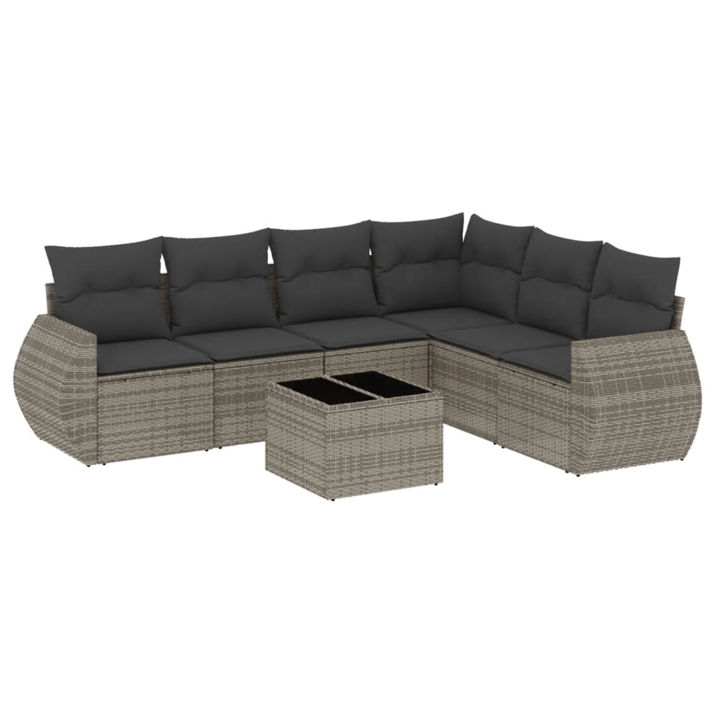 6-dijelni set vrtnih sofa od poliratana s jastucima
