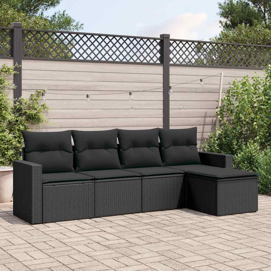6-dijelni set vrtnih sofa s jastucima bež od poliratana
