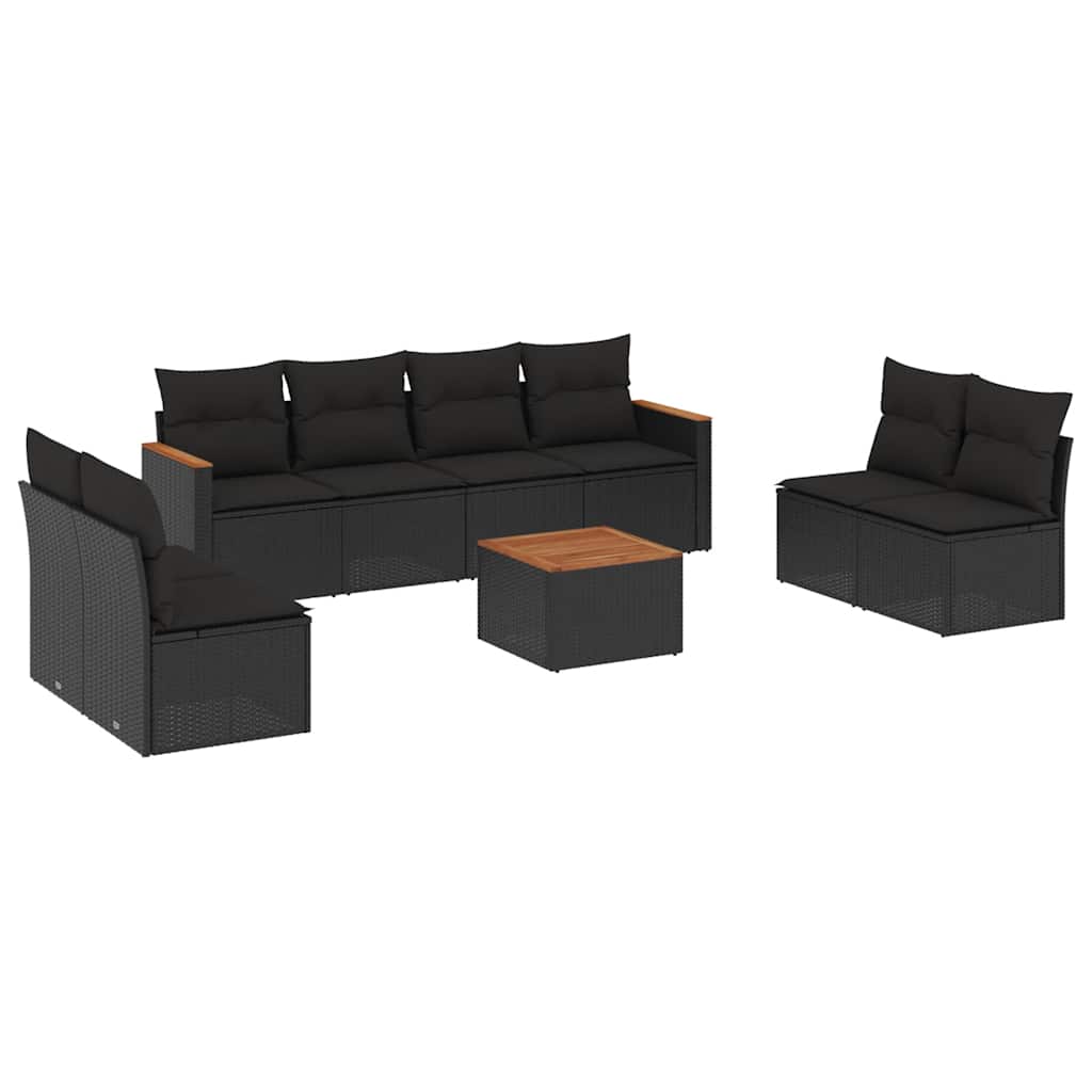 8-dijelni set vrtnih sofa s jastucima od poliratana