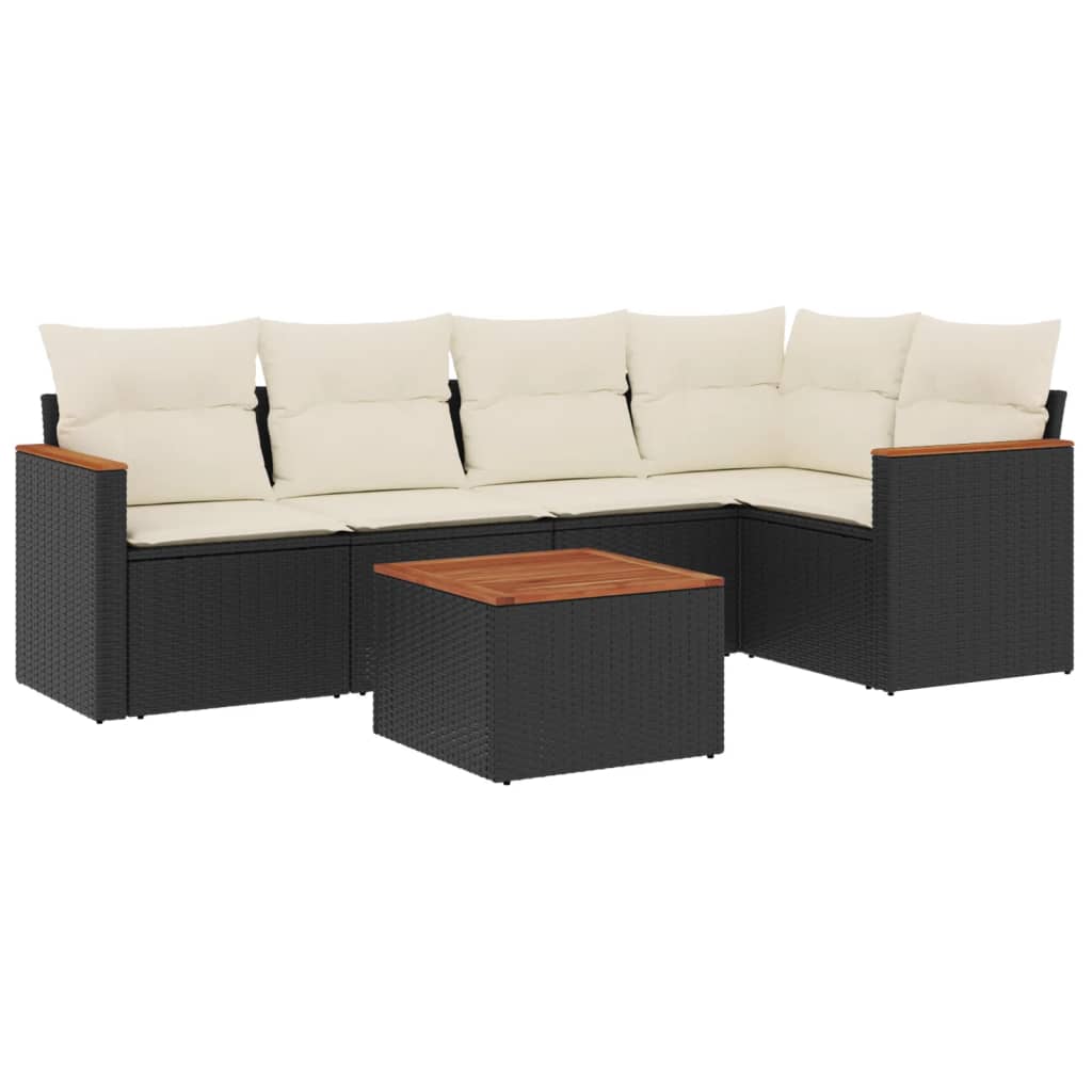 5-dijelni set vrtnih sofa s jastucima od poliratana