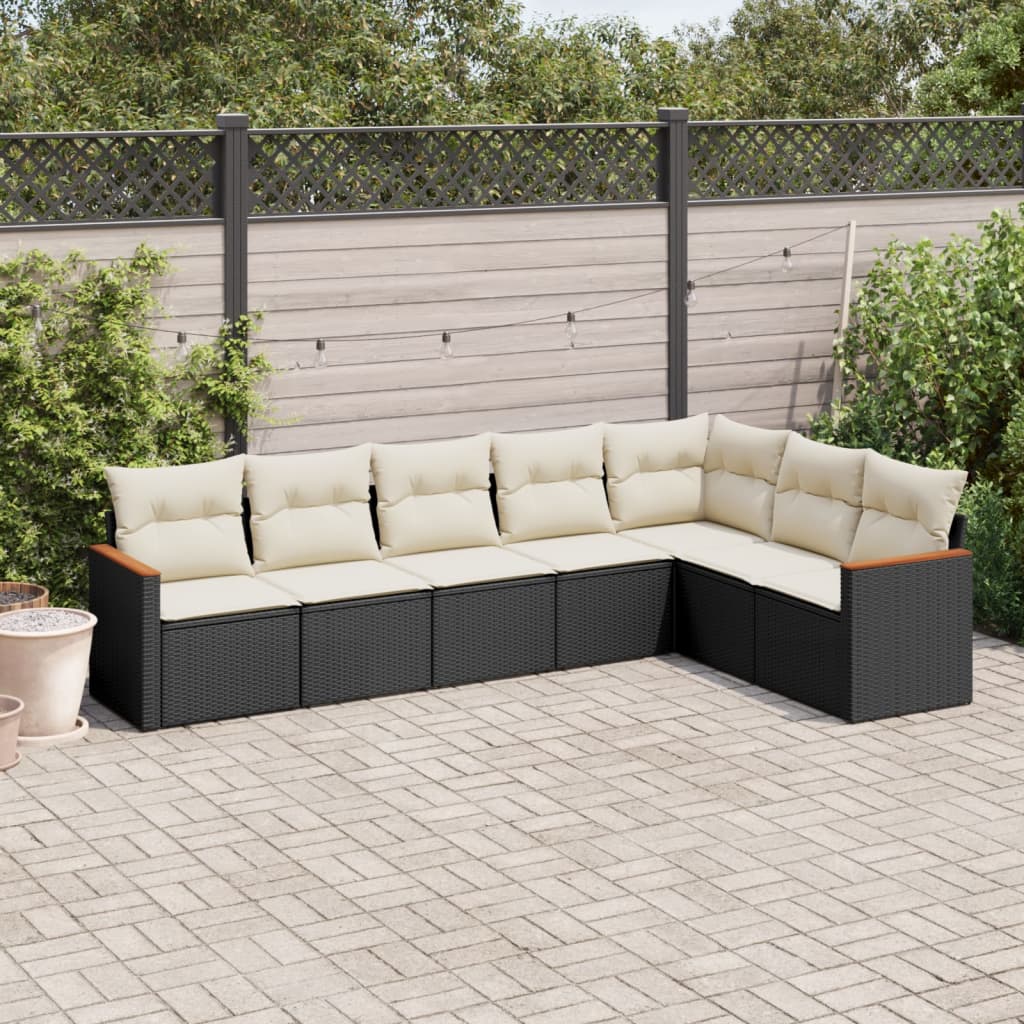8-dijelni set vrtnih sofa s jastucima od poliratana
