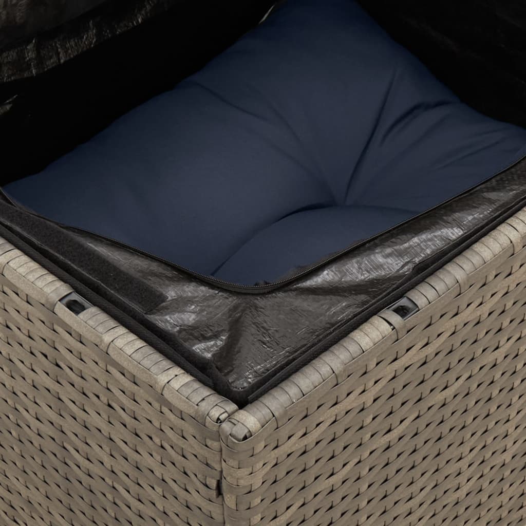 13-dijelni set vrtnih sofa od poliratana s jastucima sivi
