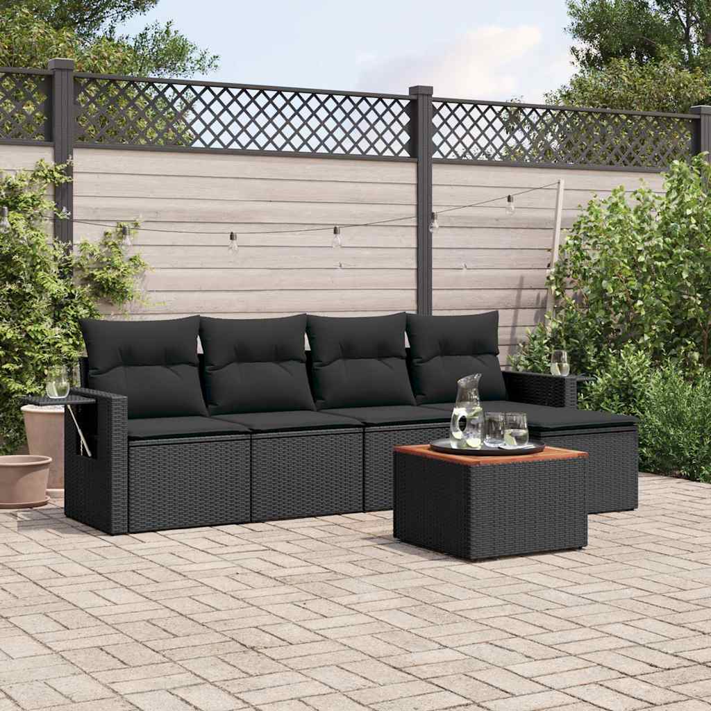 6-dijelni set vrtnih sofa od poliratana s jastucima