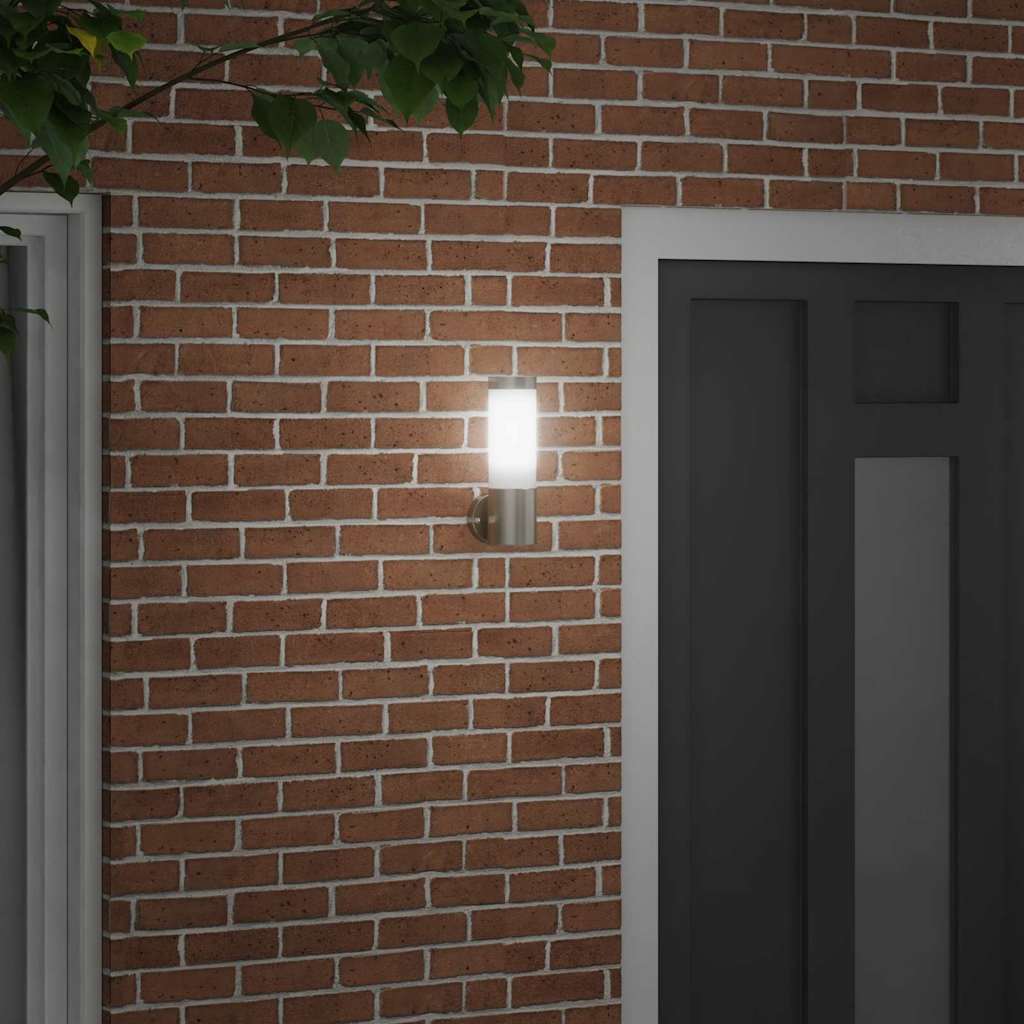Vanjska zidna lampa Srebrno 12 x 8,5 x 27 cm