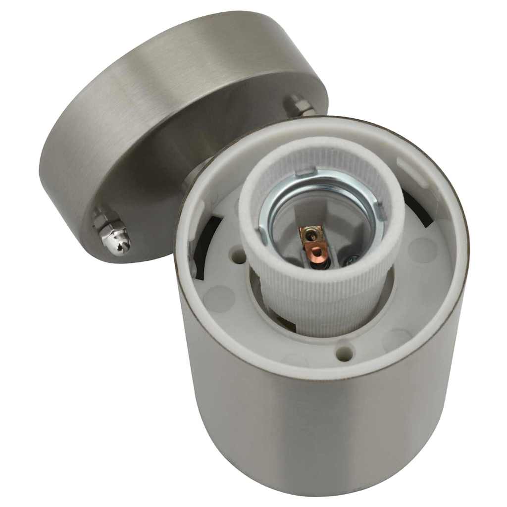 Vanjska zidna lampa 2 pcs Srebrno 12 x 8,5 x 27 cm