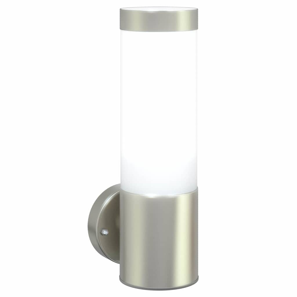 Vanjska zidna lampa 2 pcs Srebrno 12 x 8,5 x 27 cm