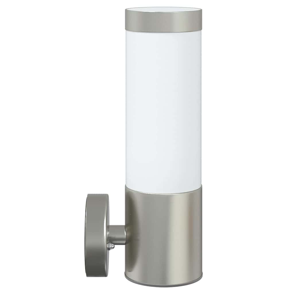 Vanjska zidna lampa 2 pcs Srebrno 12 x 8,5 x 27 cm