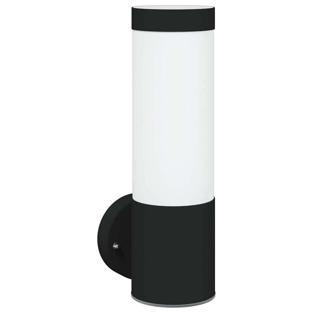 Vanjska zidna lampa 2 pcs Crna 12 x 8,5 x 27 cm