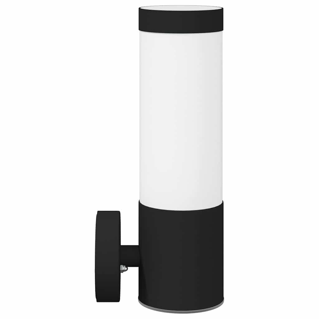 Vanjska zidna lampa 2 pcs Crna 12 x 8,5 x 27 cm