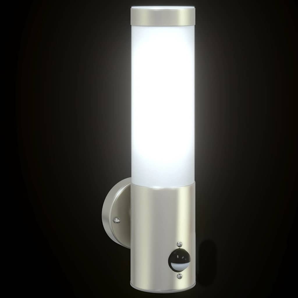 Vanjska zidna lampa Srebrno 12 x 8,5 x 29 cm