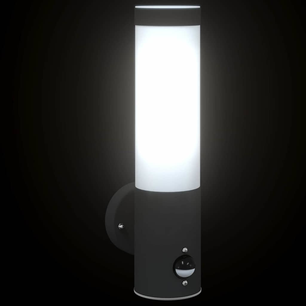 Vanjska zidna lampa Crna 12 x 8,5 x 29 cm