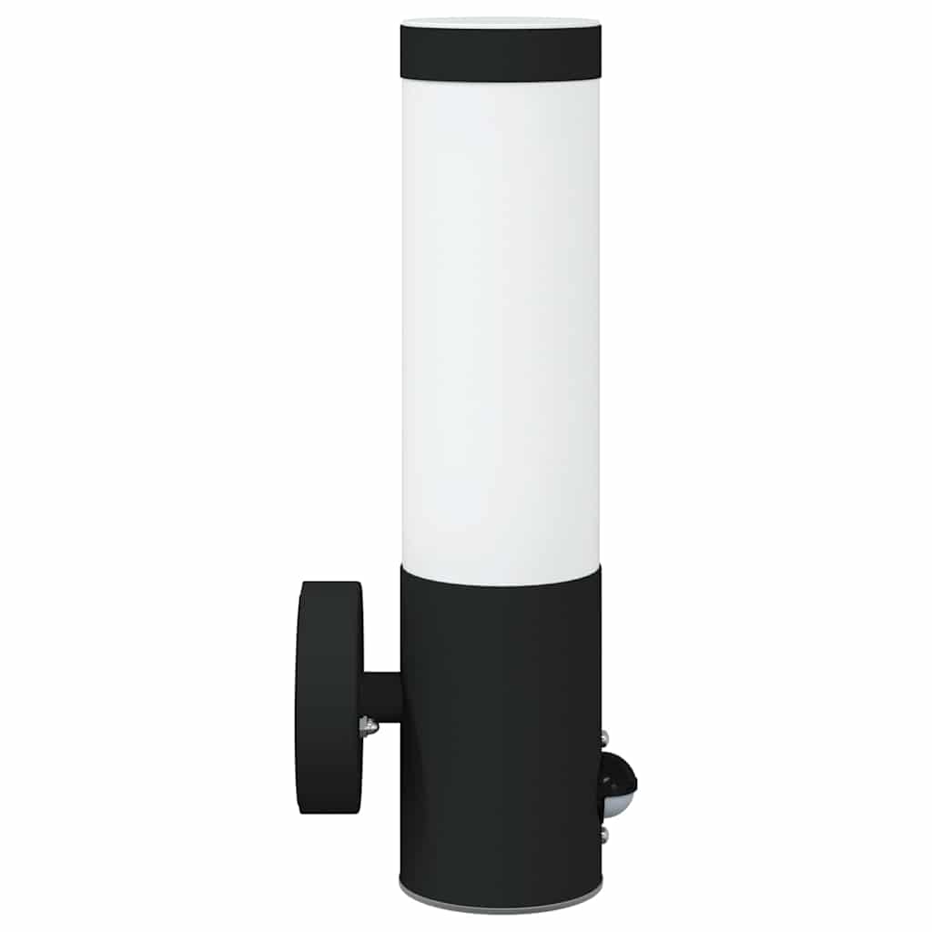 Vanjska zidna lampa 2 pcs Crna 12 x 8,5 x 29 cm