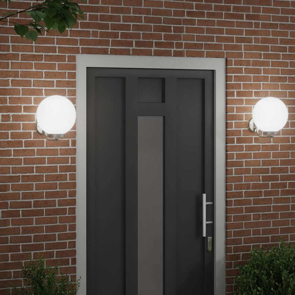 Vanjska zidna lampa 2 pcs Srebrno 29 x 25 x 33 cm