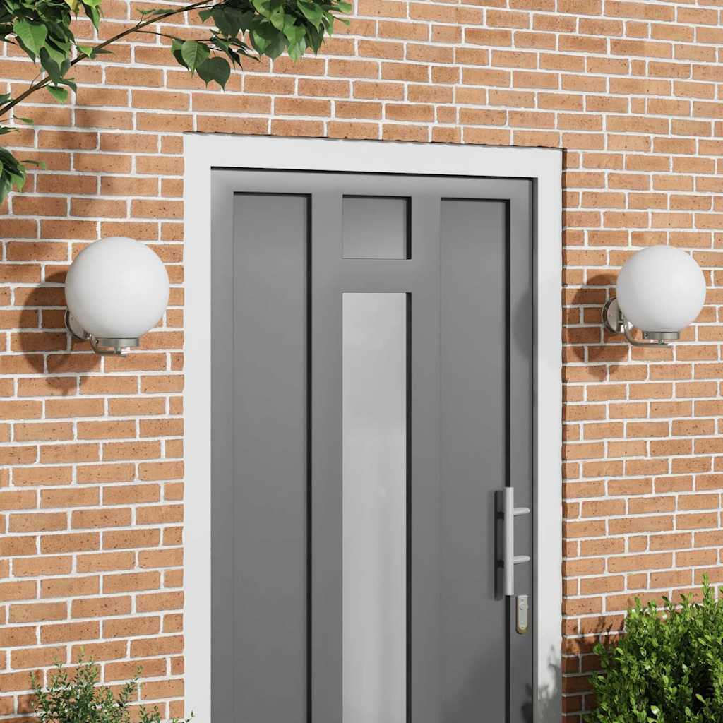 Vanjska zidna lampa 2 pcs Srebrno 29 x 25 x 33 cm