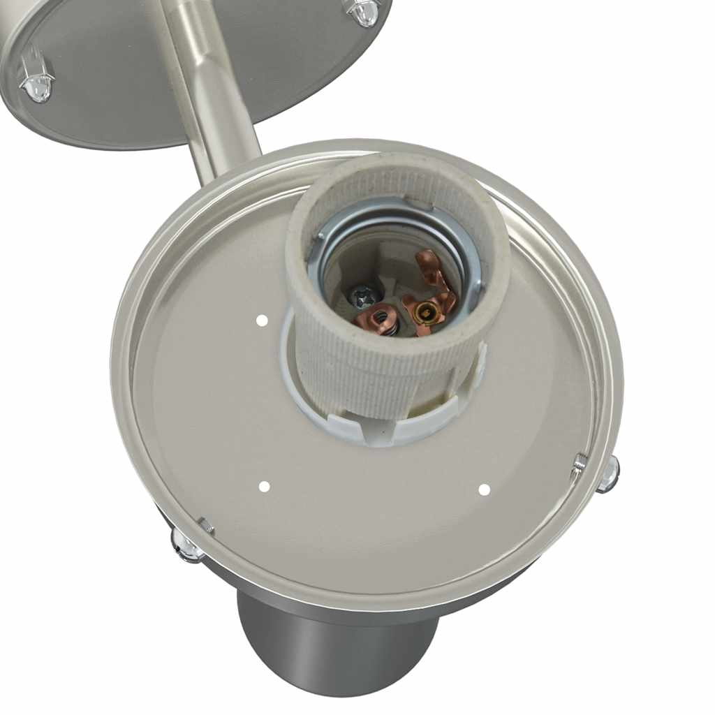 Vanjska zidna lampa 2 pcs Srebrno 28 x 25 x 38 cm