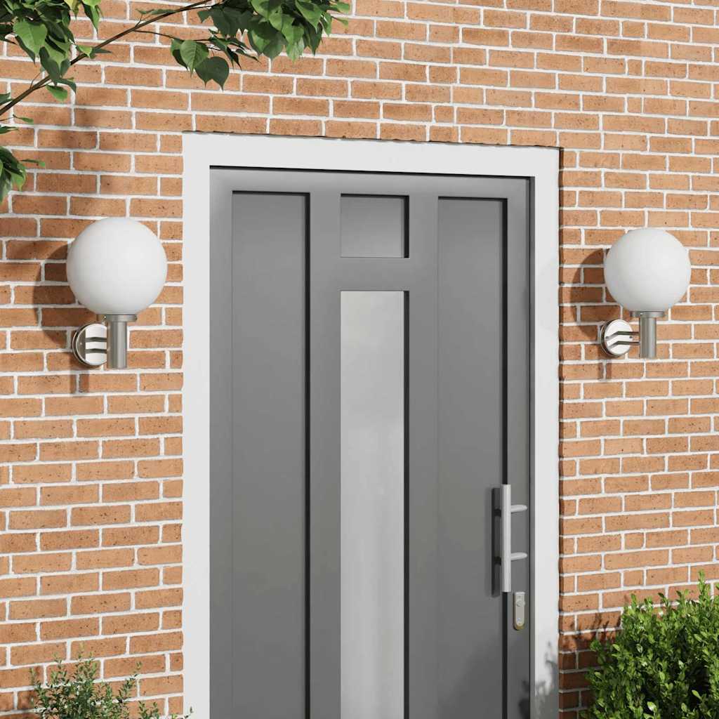 Vanjska zidna lampa 2 pcs Srebrno 28 x 25 x 38 cm