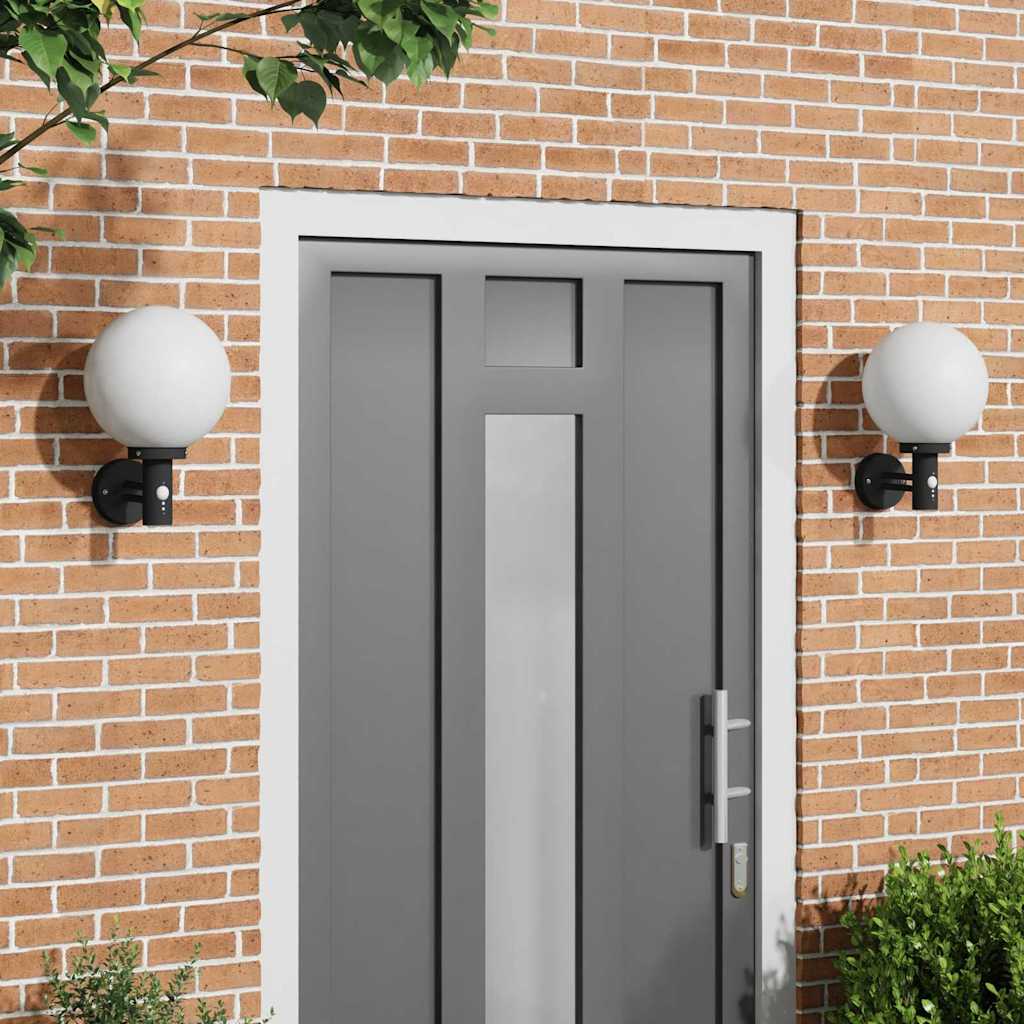 Vanjska zidna lampa 2 pcs Crna 28 x 25 x 38 cm