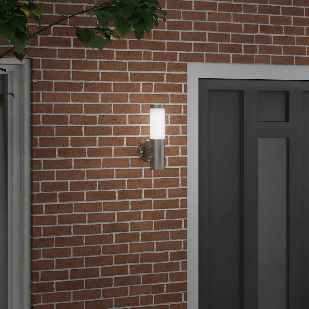 Vanjska zidna lampa Srebrno 15 x 7,5 x 33 cm