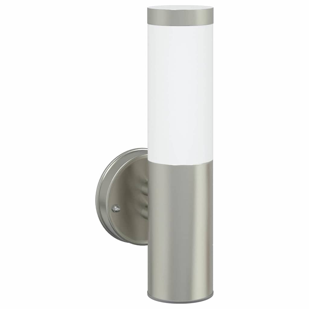 Vanjska zidna lampa 2 pcs Srebrno 15 x 7,5 x 33 cm