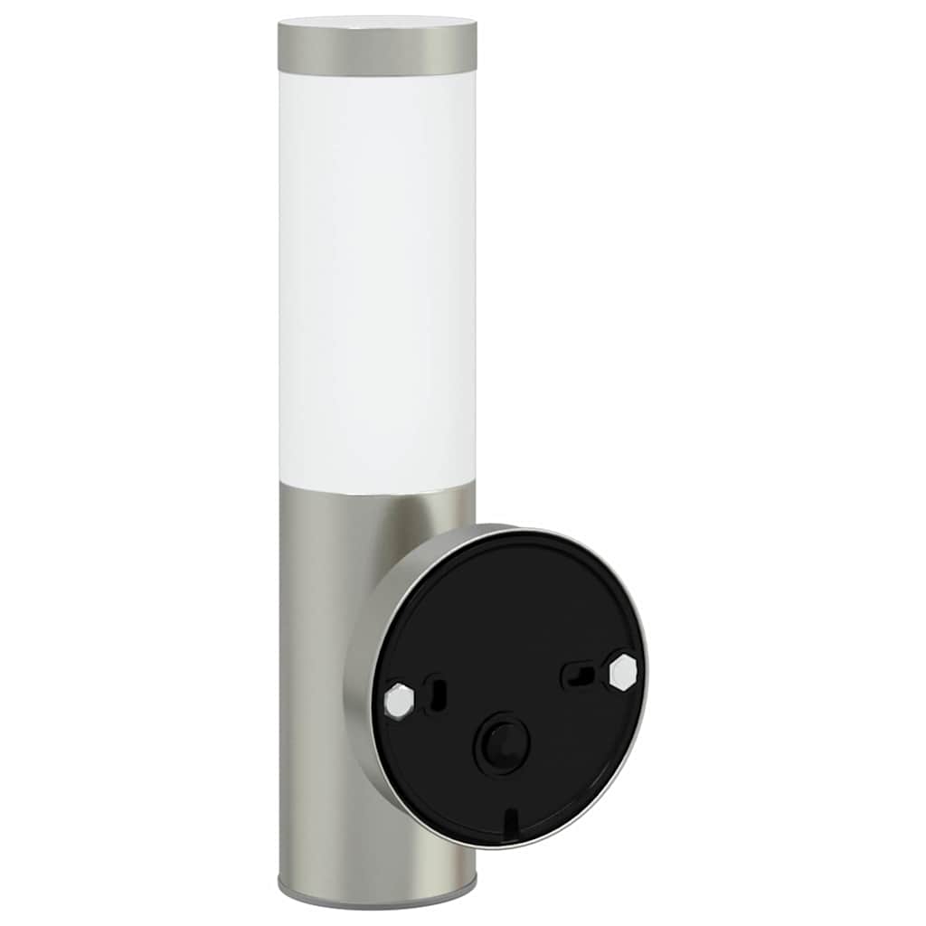 Vanjska zidna lampa 2 pcs Srebrno 15 x 7,5 x 33 cm