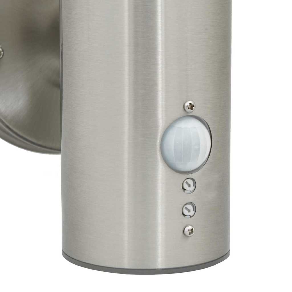 Vanjska zidna lampa 2 pcs Srebrno 15 x 7,5 x 33 cm