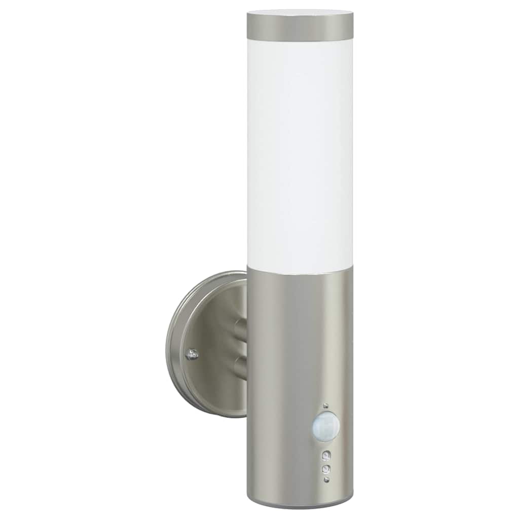 Vanjska zidna lampa 2 pcs Srebrno 15 x 7,5 x 33 cm