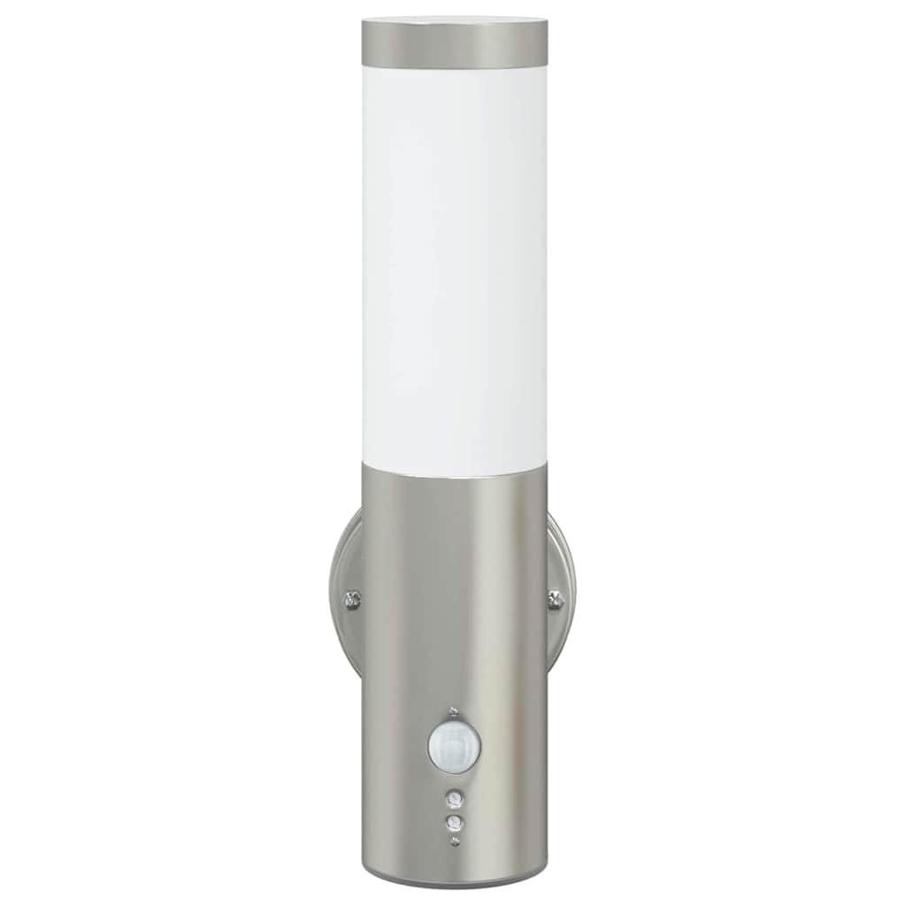 Vanjska zidna lampa 2 pcs Srebrno 15 x 7,5 x 33 cm