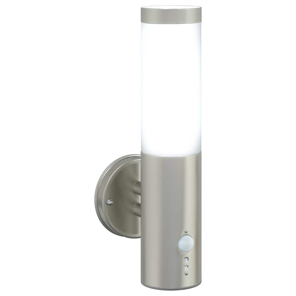 Vanjska zidna lampa 2 pcs Srebrno 15 x 7,5 x 33 cm