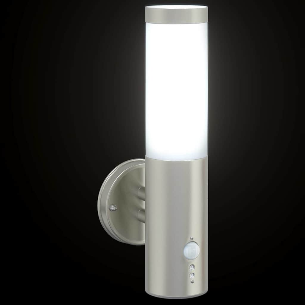 Vanjska zidna lampa 2 pcs Srebrno 15 x 7,5 x 33 cm