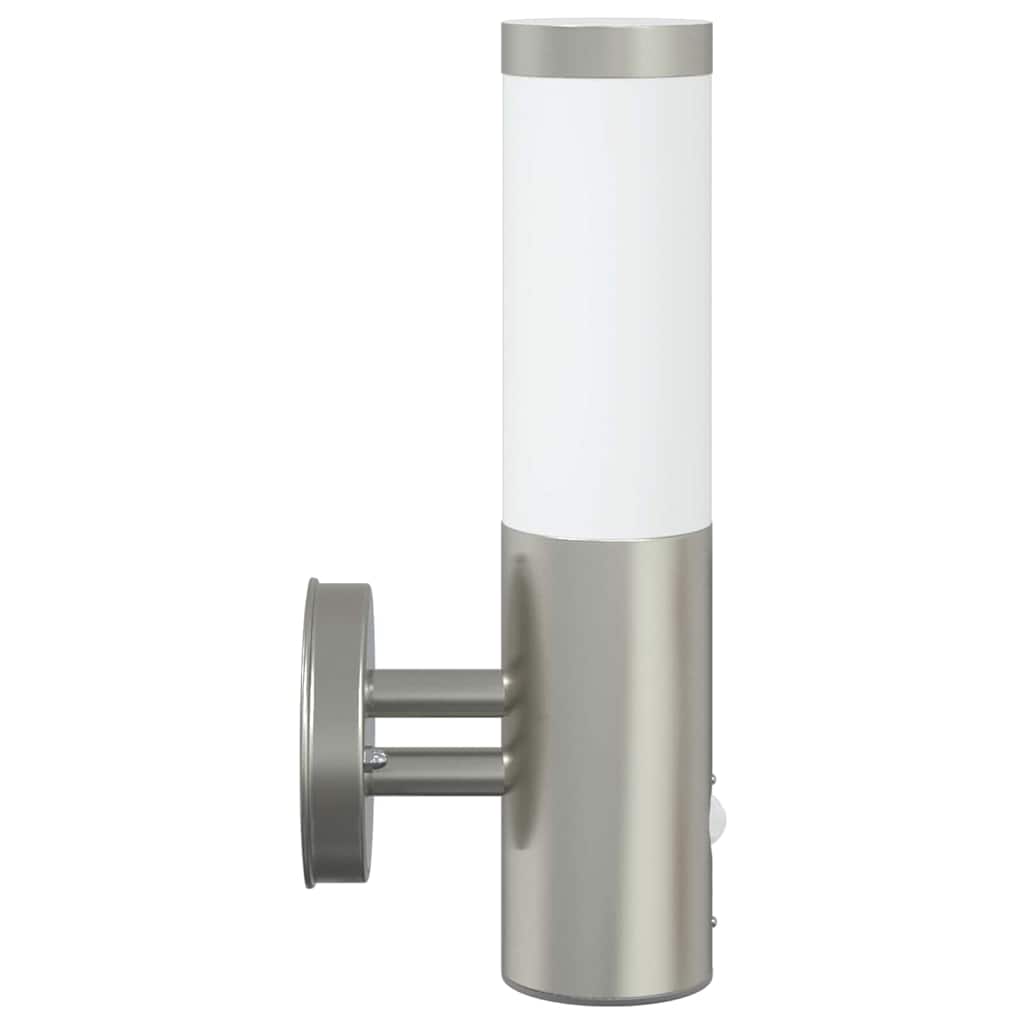 Vanjska zidna lampa 2 pcs Srebrno 15 x 7,5 x 33 cm