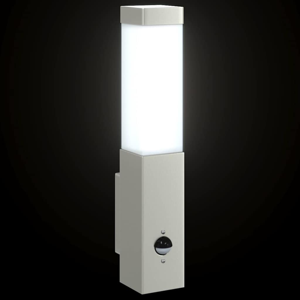 Vanjska zidna lampa Srebrno 10.5 x 6 x 33 cm