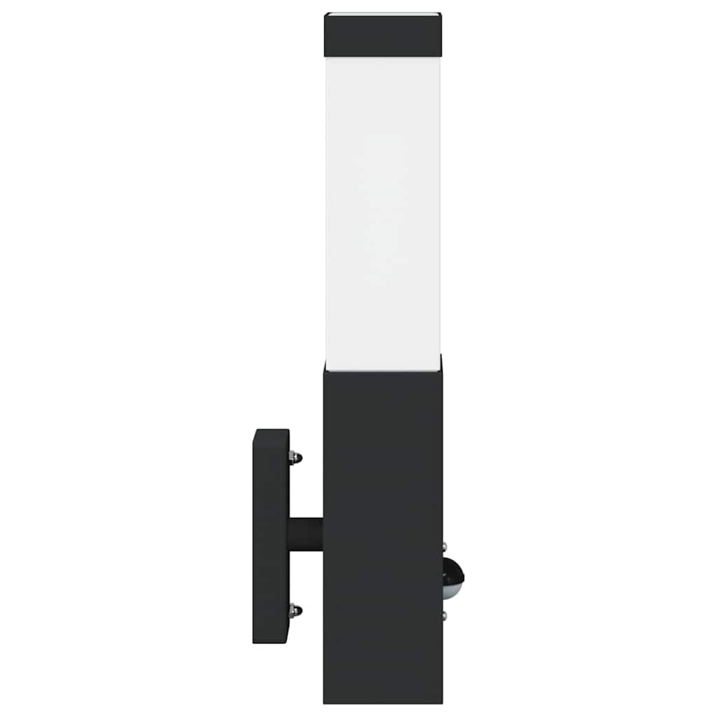 Vanjska zidna lampa 2 pcs Crna 10.5 x 6 x 33 cm