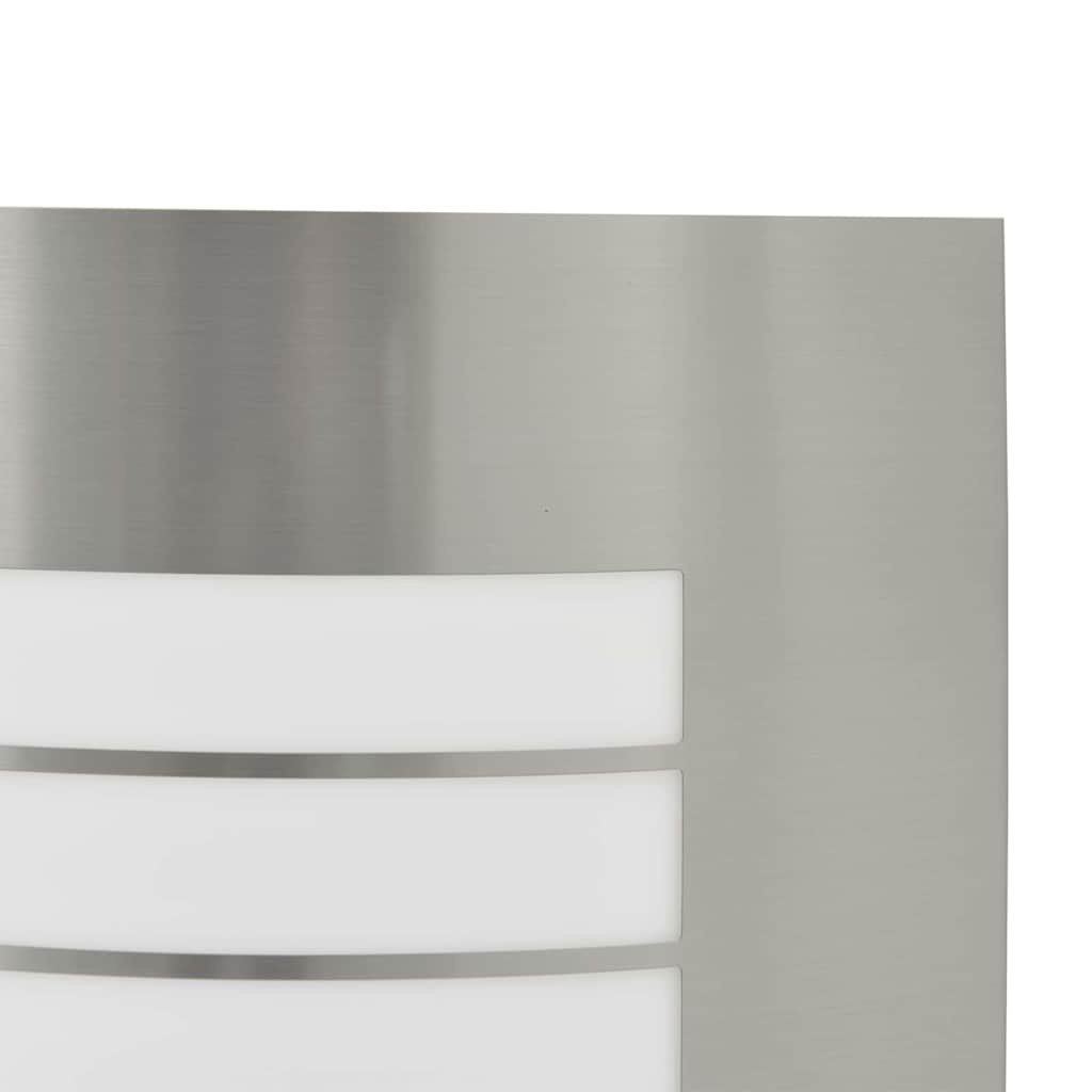 Vanjska zidna lampa 2 pcs Srebrno 23.5 x 9 x 26 cm