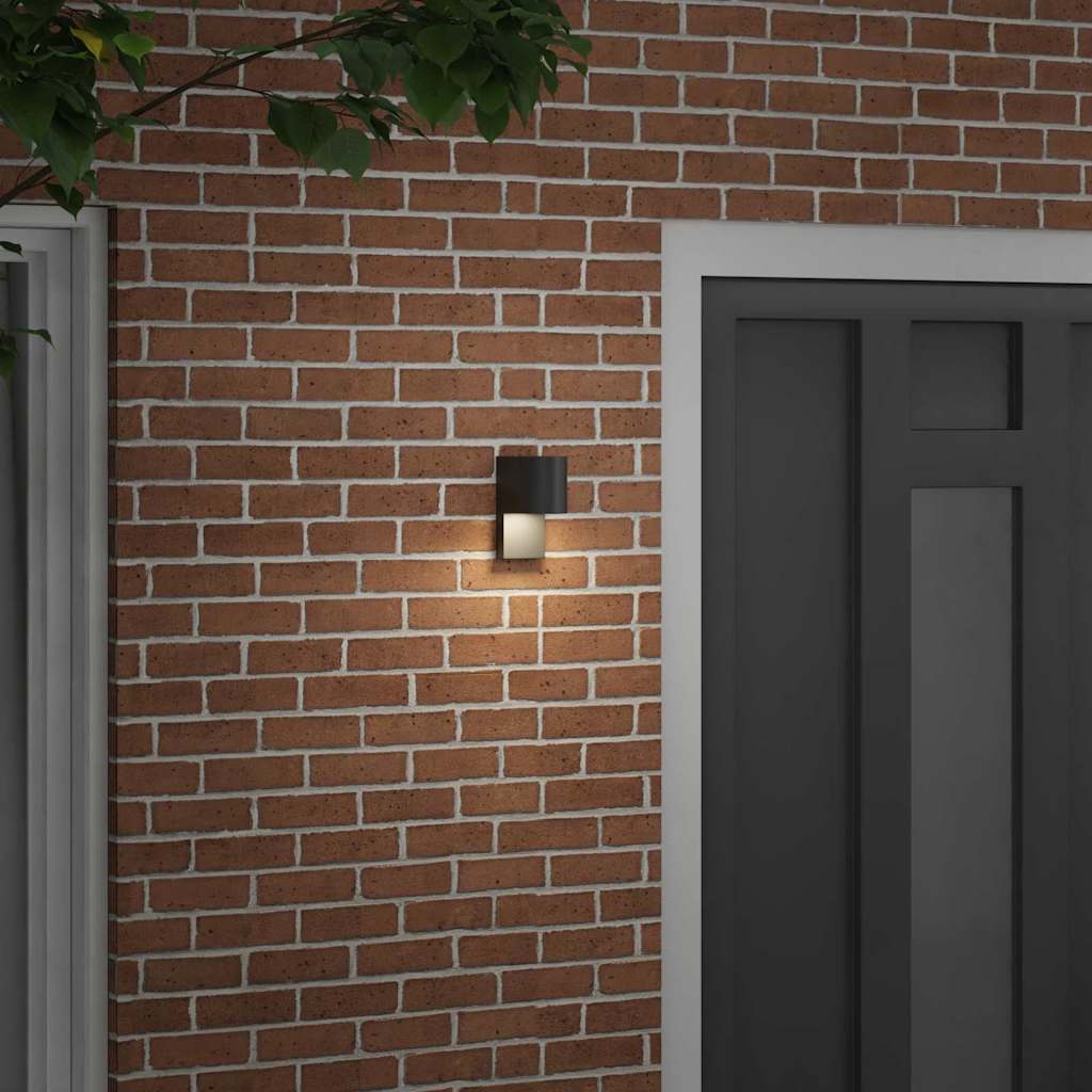 Vanjska zidna lampa Crna 12 x 7 x 15 cm Nehrđajući čelik