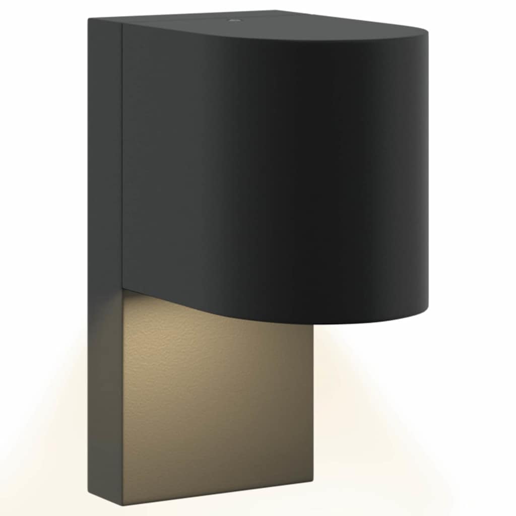 Vanjska zidna lampa Crna 12 x 7 x 15 cm Nehrđajući čelik
