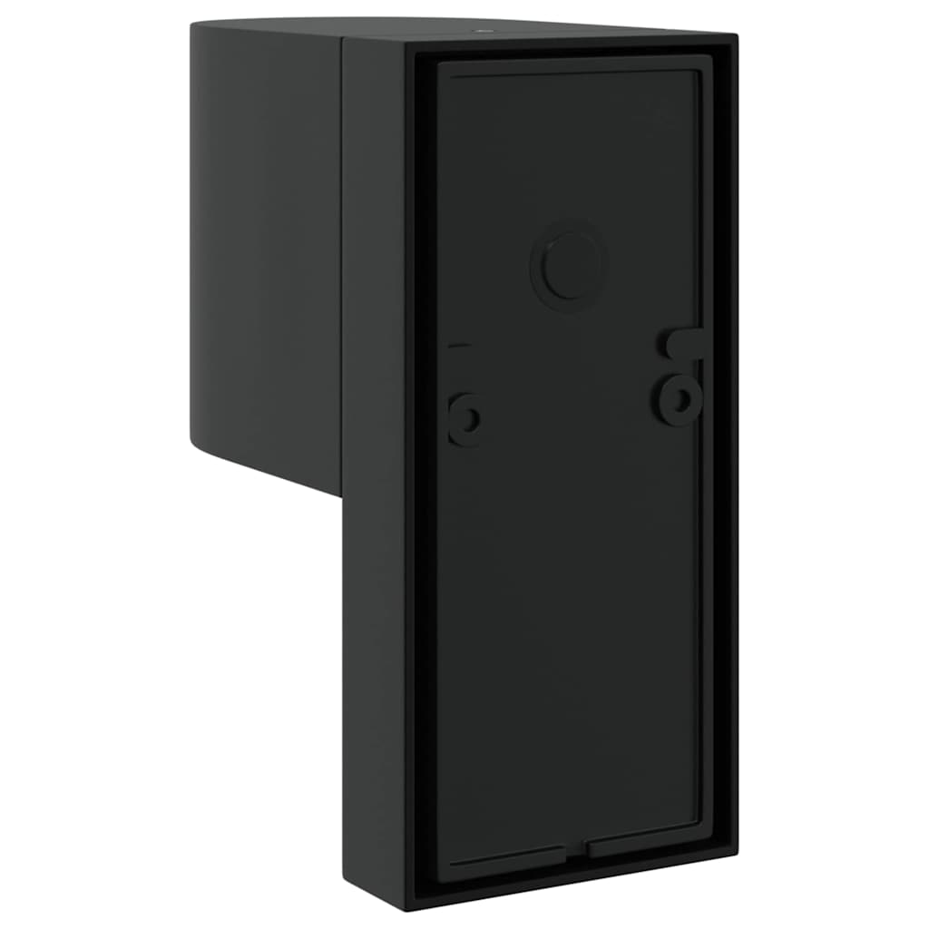 Vanjska zidna lampa 2 pcs Crna 12 x 7 x 15 cm Nehrđajući čelik
