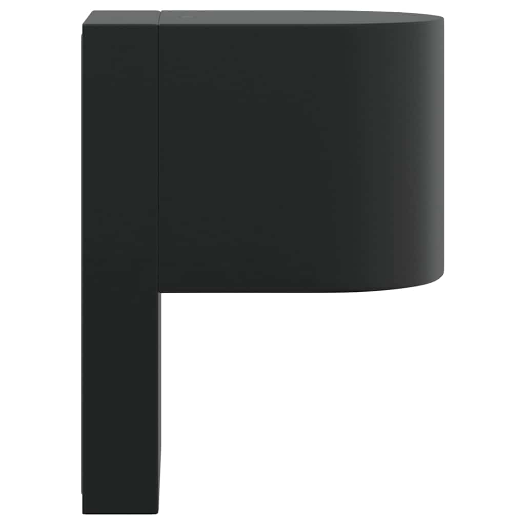 Vanjska zidna lampa 2 pcs Crna 12 x 7 x 15 cm Nehrđajući čelik
