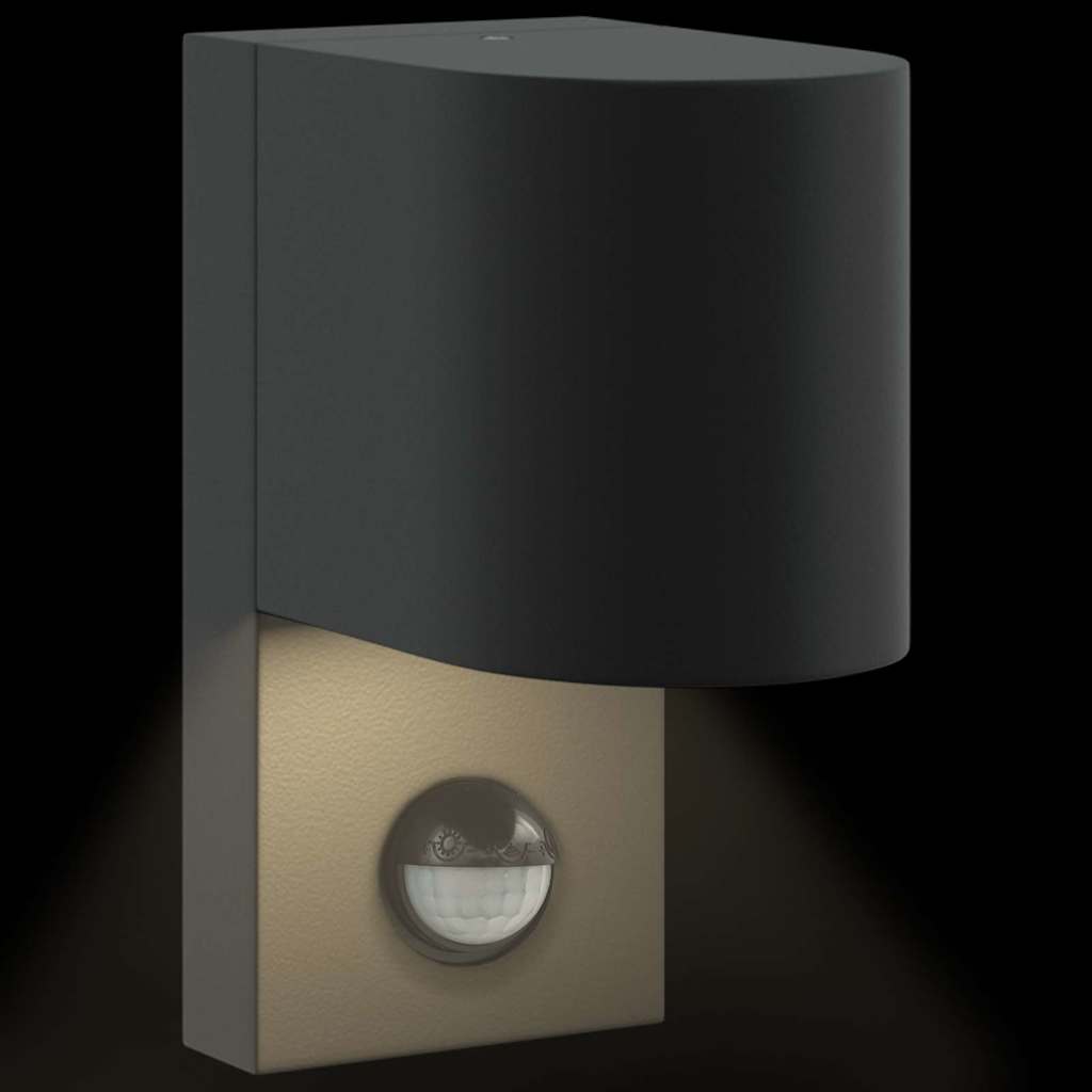 Vanjska zidna lampa 2 pcs Crna 12 x 7 x 15 cm Nehrđajući čelik
