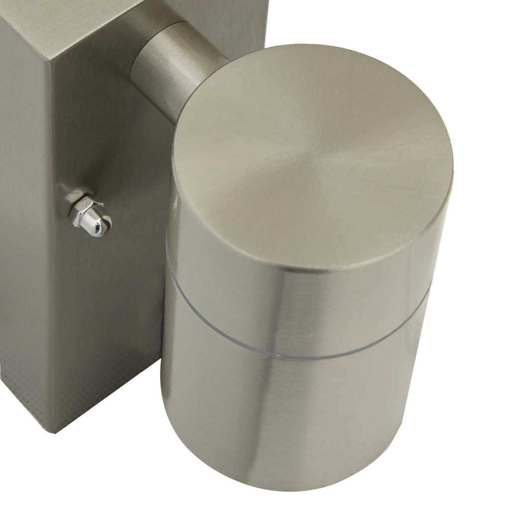 Vanjska zidna lampa 2 pcs Srebrno 6,5 x 10,5 x 16 cm