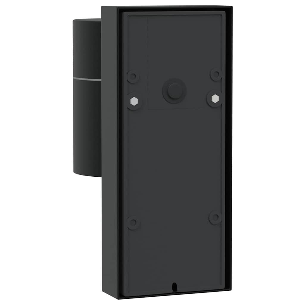 Vanjska zidna lampa 2 pcs Crna 6,5 x 10,5 x 16 cm