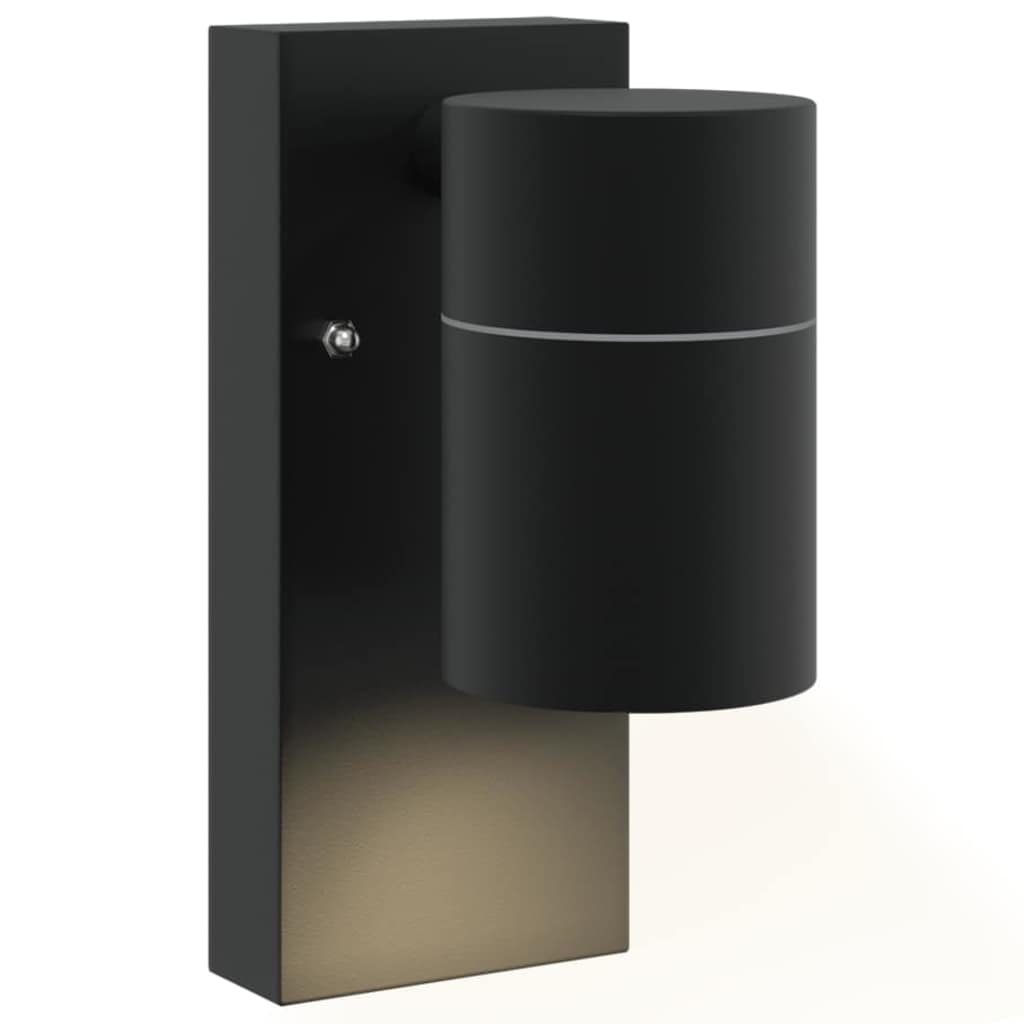Vanjska zidna lampa 2 pcs Crna 6,5 x 10,5 x 16 cm