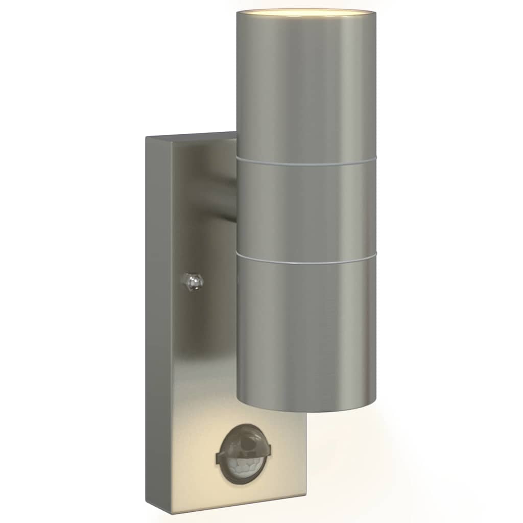 Vanjska zidna lampa 2 pcs Srebrno 7 x 10 x 22 cm