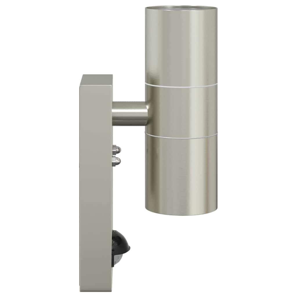 Vanjska zidna lampa 2 pcs Srebrno 7 x 10 x 22 cm