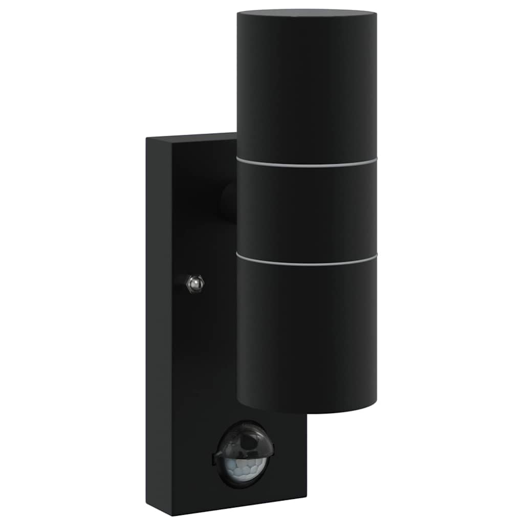 Vanjska zidna lampa 2 pcs Crna 7 x 10 x 22 cm