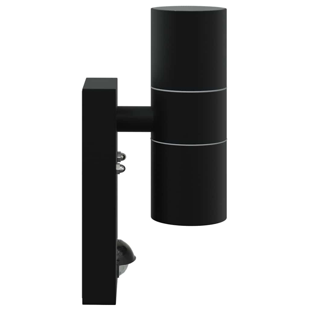 Vanjska zidna lampa 2 pcs Crna 7 x 10 x 22 cm