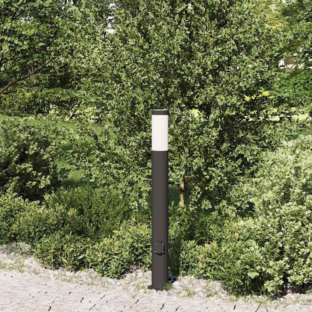 Stupić s utičnicom 80 cm od nehrđajućeg čelika IP44