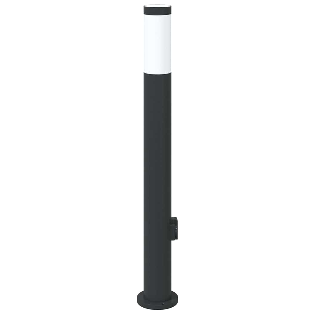 Stupić s utičnicom 80 cm od nehrđajućeg čelika IP44