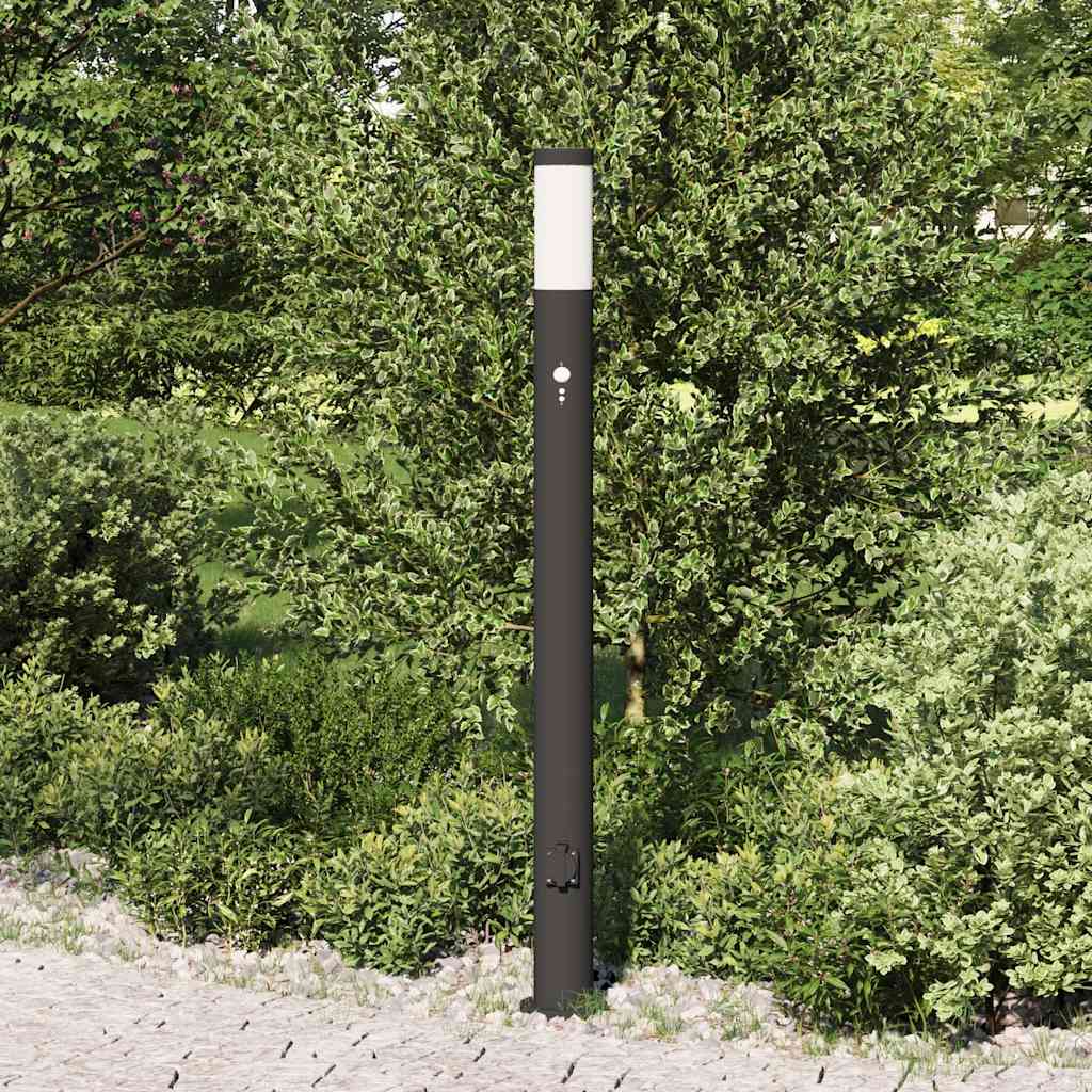 Stupić sa senzorom i utičnicom 110 cm nehrđajući čelik IP44