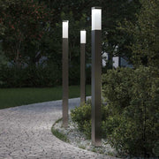 Stupić za zidne lampe 3 kom 110 cm od nehrđajućeg čelika IP44 Srebrna