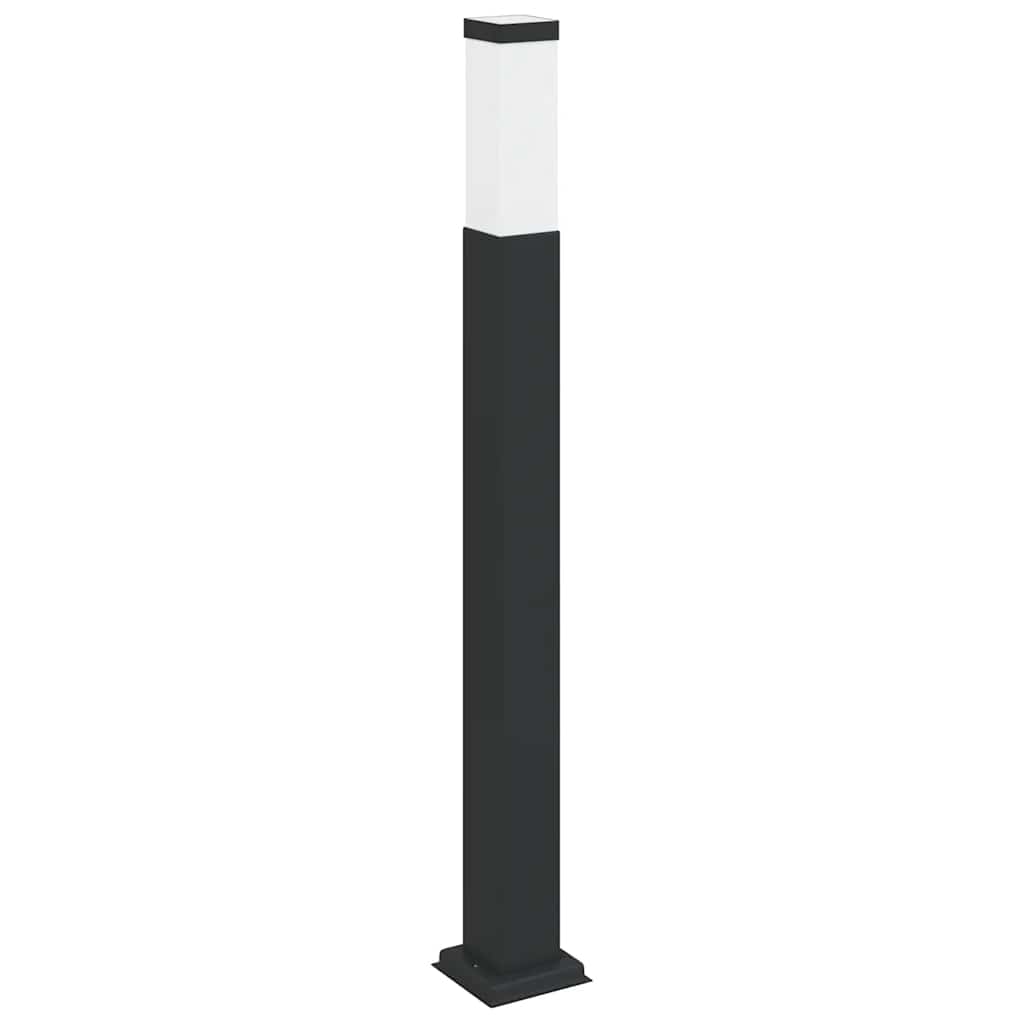 Stupić za zidne svjetiljke 3 kom 80 cm crne IP44